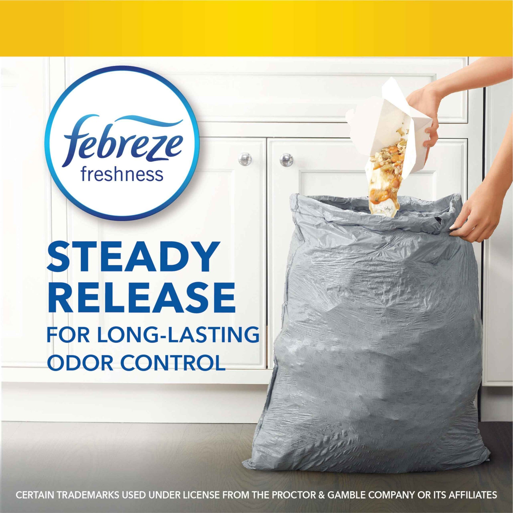Glad Tall Kitchen Trash Bags 13 Gallon – Family-Safe Drawstring Liners for Nursery and Playroom Cleanup, Febreze 80 Count