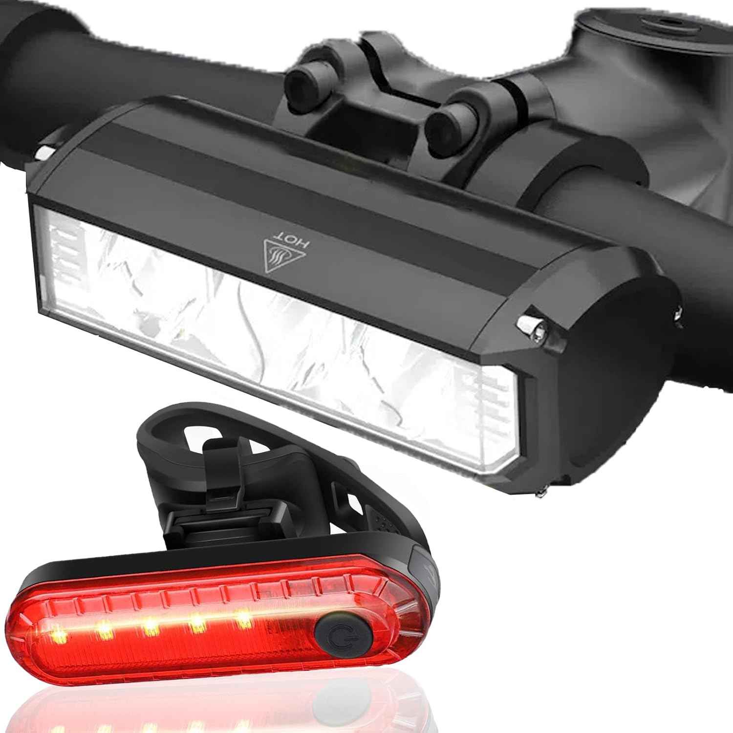 Luminoak Mountain Bike Light – High Beam Off-Road Bicycle Headlight Set for Rugged Trails and Forested Paths