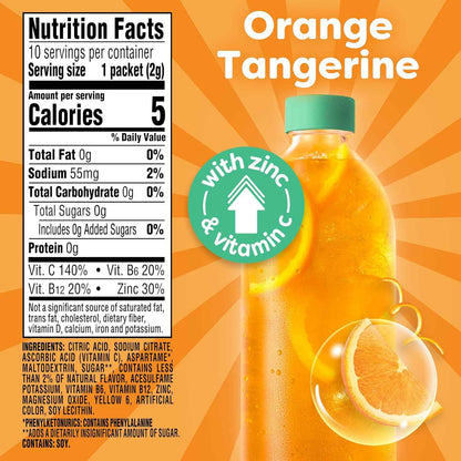 Crystal Light Immunity Support Powdered Drink Mix – Mindful Hydration Habit for the Kitchen Counter, Probiotic-Infused Orange Tangerine Wellness Boost