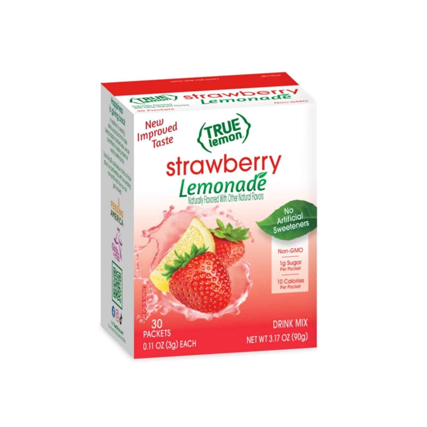 True Citrus True Lemon Strawberry Lemonade Drink Mix – Desk Side Hydration for Busy Professionals