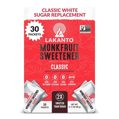 30 individually wrapped 3g single-serve packets for grab-and-go convenience