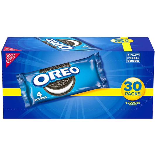OREO Chocolate Sandwich Cookies Snack Packs – Lunch Box Treats for Kids' School Lunches, Individually Wrapped