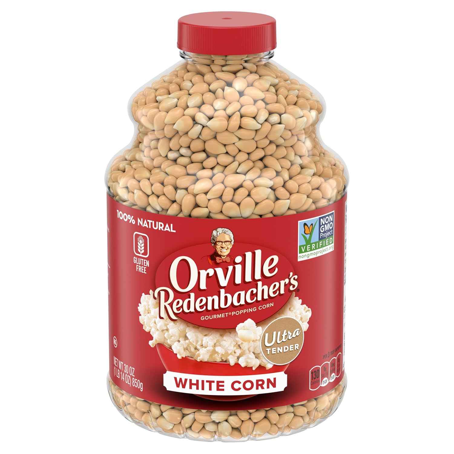 Orville Redenbacher's Whole Grain White Popcorn Kernels 30 oz – Gluten Free Mindful Snacking at Home