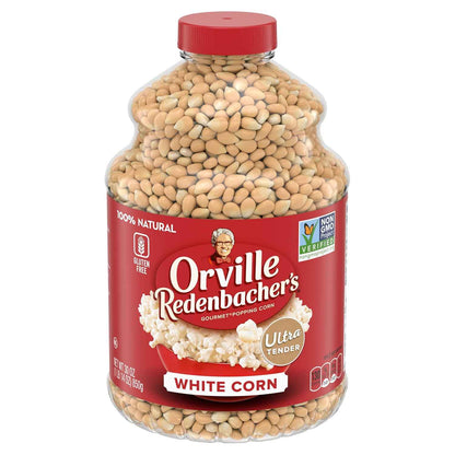 Orville Redenbacher's Whole Grain White Popcorn Kernels 30 oz – Gluten Free Mindful Snacking at Home
