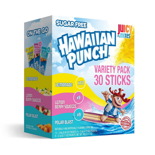 Hawaiian Punch Drink Mix – Sugar-Free Variety Pack for the Wellness-Minded Home, Three Guilt-Free Flavors