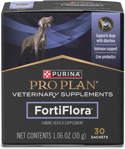 Purina Pro Plan FortiFlora Probiotic Powder for Dogs – Vet-Recommended Gentle Digestive Support for Sensitive Dogs
