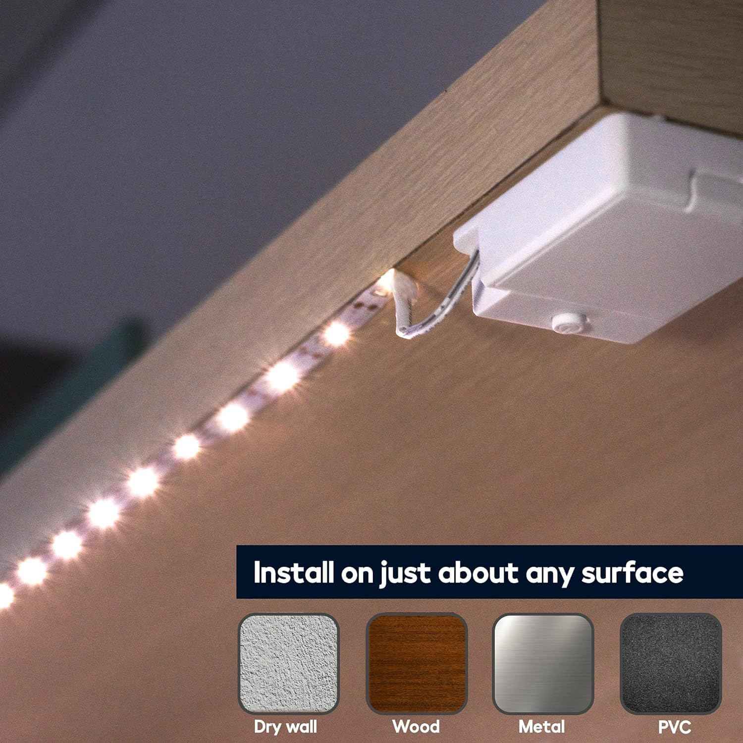 LuminEra SlimLine LED Strip Lights – Cool-Touch Battery Lighting for Kids' Rooms and Nurseries