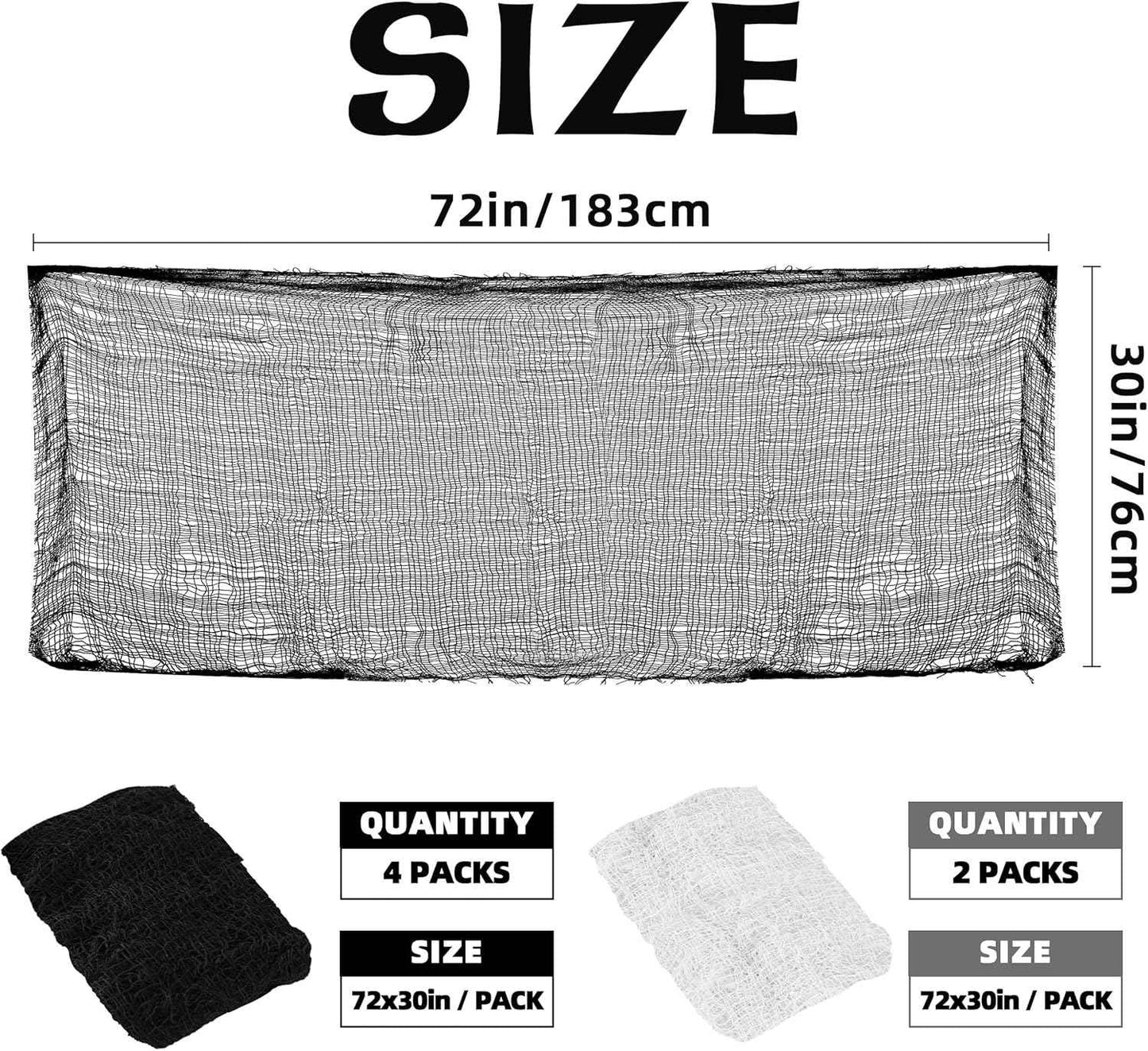 Creepy Cloth 6-Piece Halloween Gauze Set – Spooky Season Gift for Hosts and Home Decor Lovers