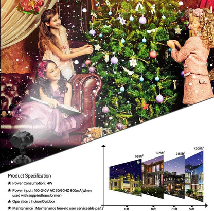 Lumora Falling Snow Lamp – Charming Housewarming & Holiday Gift for Her, Ideal for New Homeowners