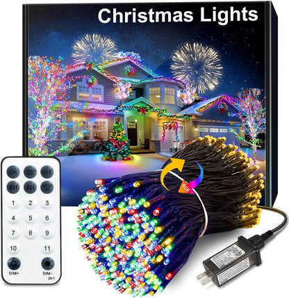LuminaGlow Pro Weatherproof LED String Lights – 344FT Backyard & Fence Lighting, 8 Modes Remote Control