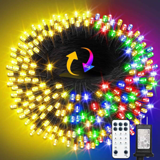 Minimax Color Changing Fairy Lights 100FT – Thoughtful Housewarming Gift for Her, Cozy Bedroom Decor, Remote and Timer Included