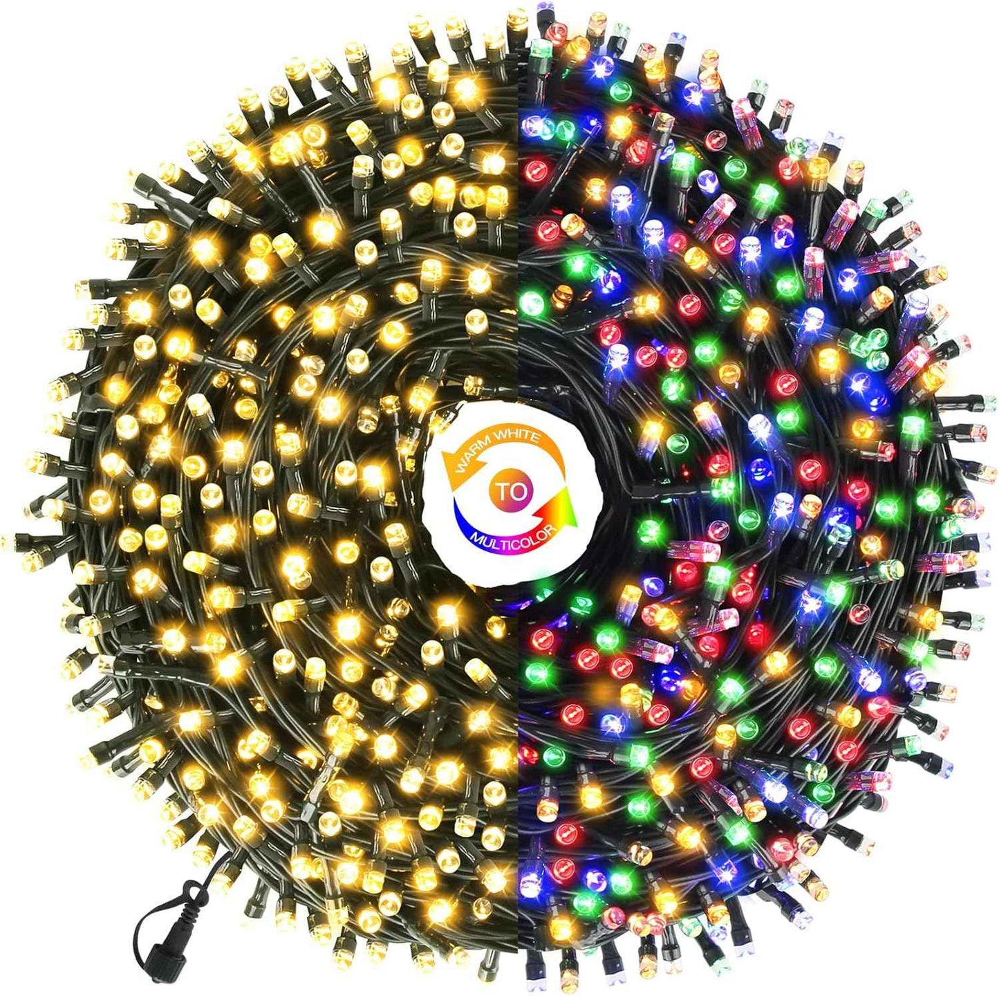 Chuya 300 LED Outdoor Lights 105ft – Patio String Lights for Dinner Parties, Camping and Garden Gatherings