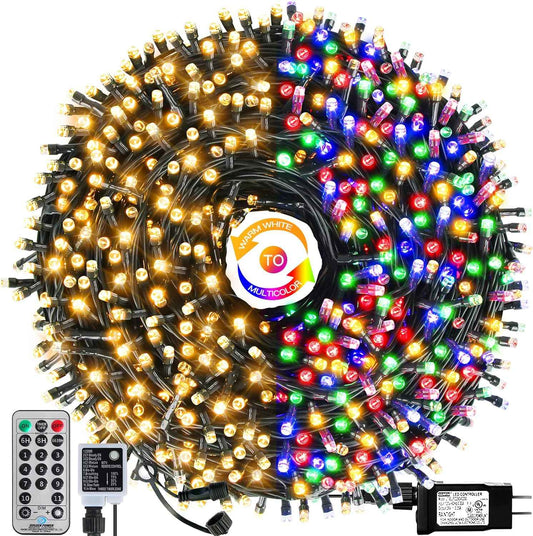 LumifyHome Christmas Tree Lights LED Mimicking Incandescent Twinkle for 7ft 8ft 12ft Holiday Decor