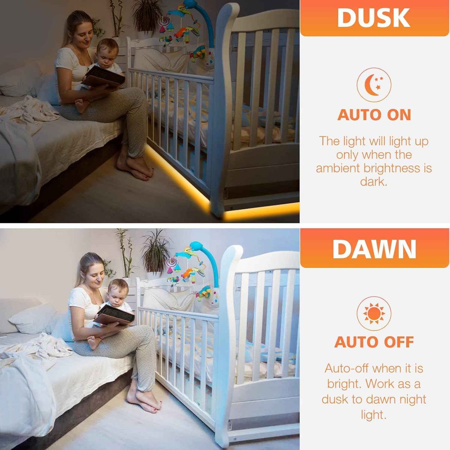 WOBANE Motion Sensor LED Strip – Thoughtful Housewarming Gift for New Homeowners and Apartment Dwellers