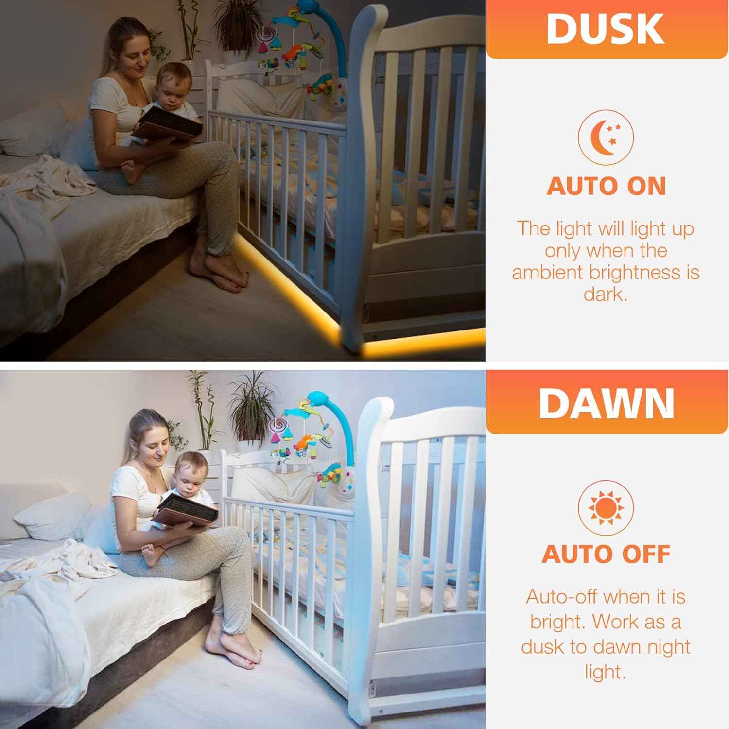 WOBANE Motion Sensor LED Strip – Thoughtful Housewarming Gift for New Homeowners and Apartment Dwellers