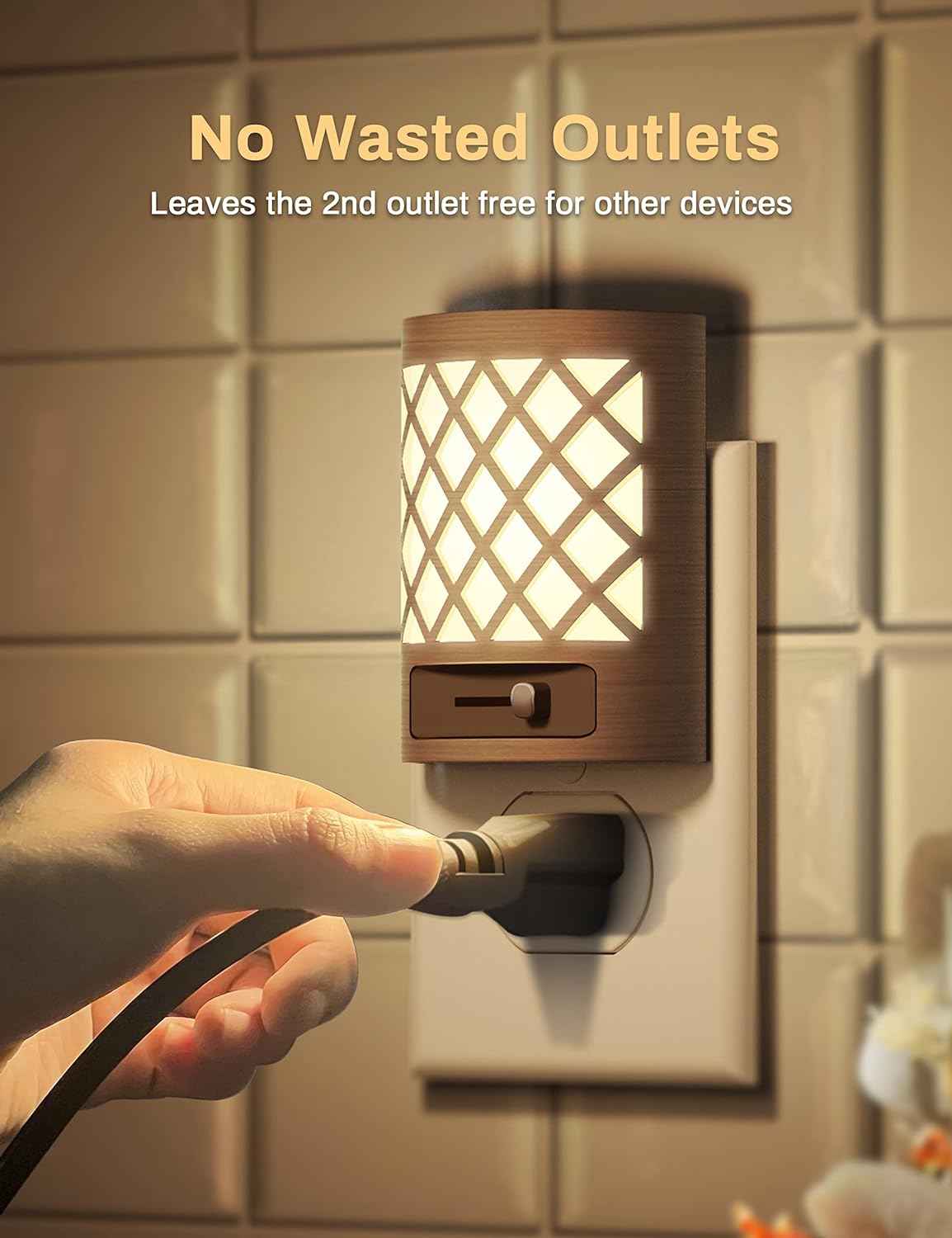 DORESshop Night Light – Thoughtful Housewarming Gift for New Homeowners, Dimmable Warm Glow