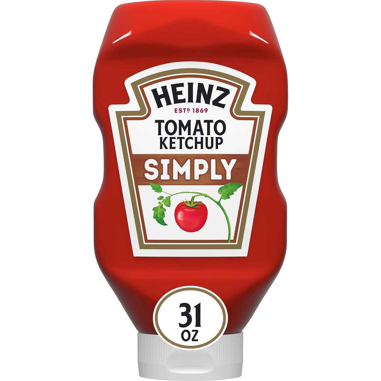 Heinz Simply Ketchup, 31 oz – Real Sugar Ketchup for Diabetes-Conscious Home Dining
