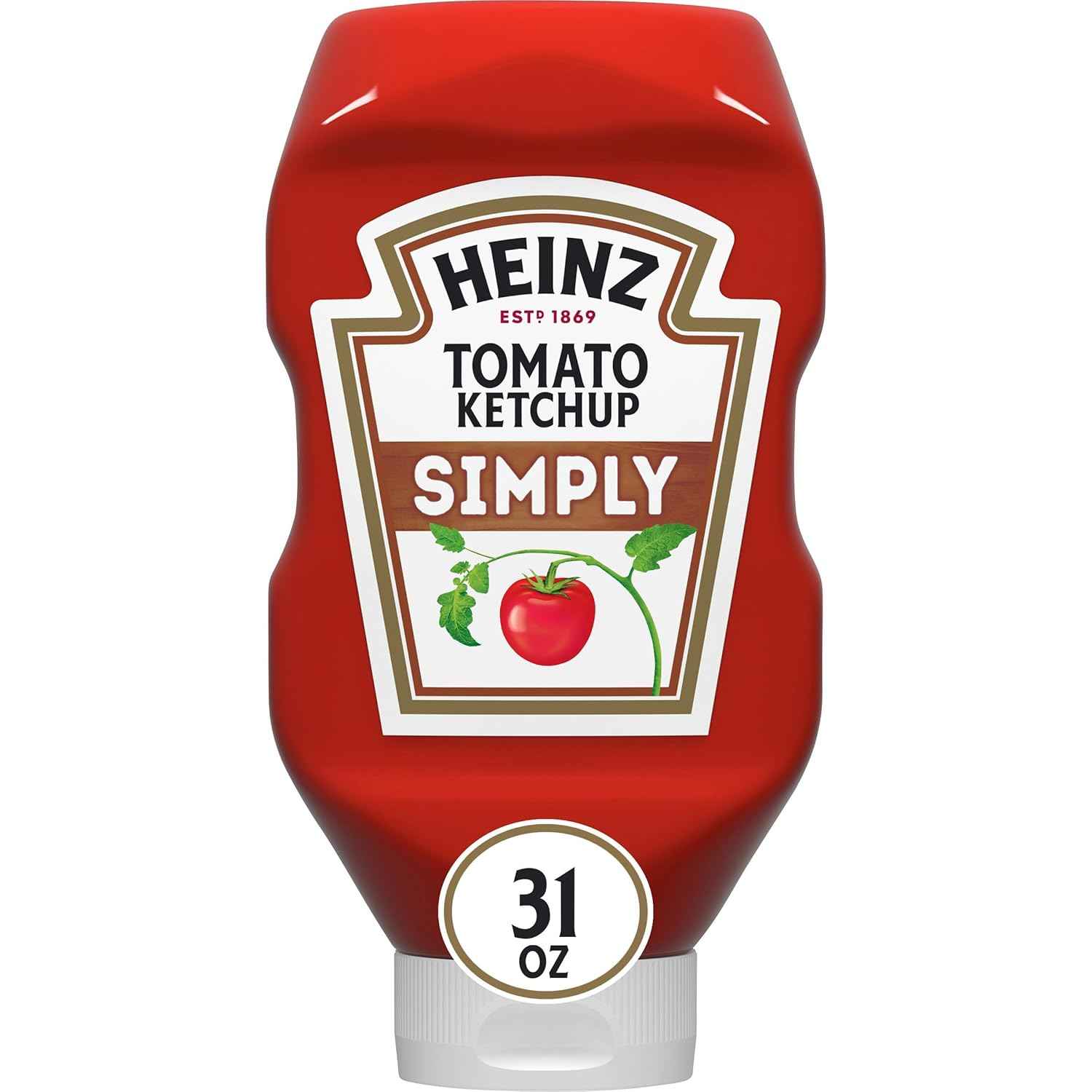 Heinz Simply Ketchup, 31 oz – Real Sugar Ketchup for Diabetes-Conscious Home Dining