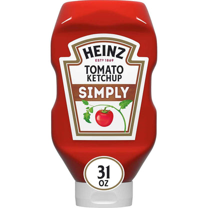 Heinz Simply Ketchup, 31 oz – Real Sugar Ketchup for Diabetes-Conscious Home Dining