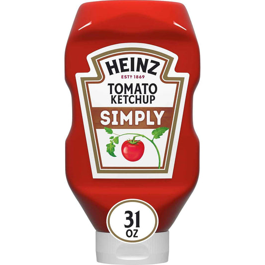 Heinz Simply Ketchup, 31 oz – Real Sugar Ketchup for Diabetes-Conscious Home Dining