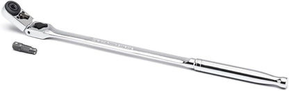 GEARWRENCH_1/4"_Drive_72_Tooth_Quick_Release_Locking_Flex_Slim_Head_Ratchet,_12"_-_81030