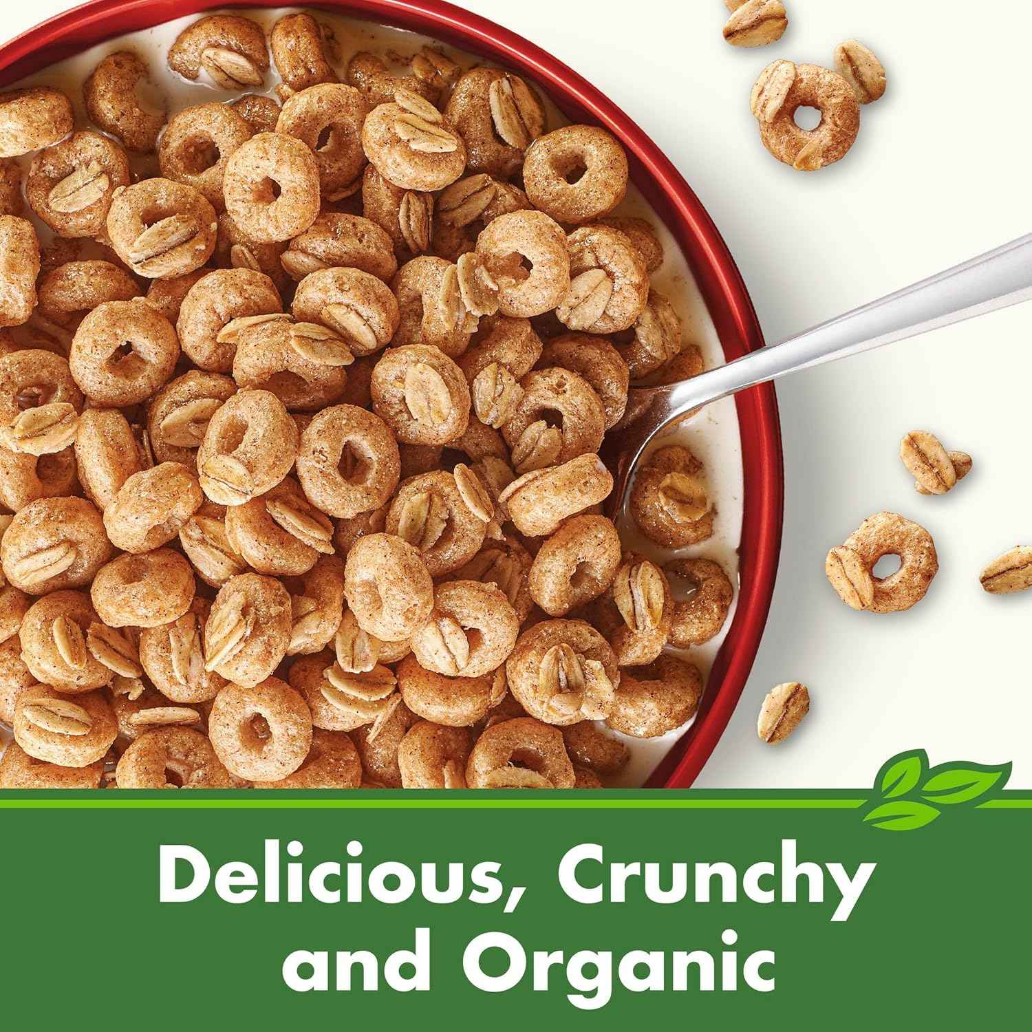 Cascadian Farm Organic Cinnamon Oat Clusters – High-Fiber Breakfast Cereal for Focused Workdays