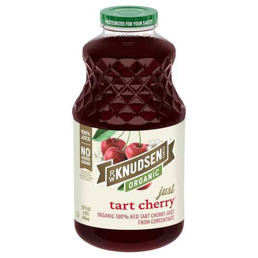 R.W. Knudsen Family Just Tart Cherry Juice – Thoughtful Wellness Gift for Mom, 32 oz Glass Bottle