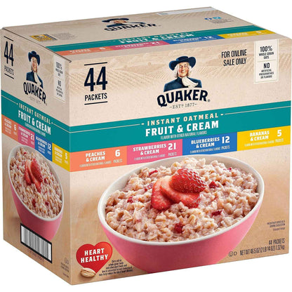 Quaker Immunity Instant Oatmeal – Pre-Workout Fuel for Remote Workers, Quick Whole Grain Bowl with Vitamin C D and Zinc