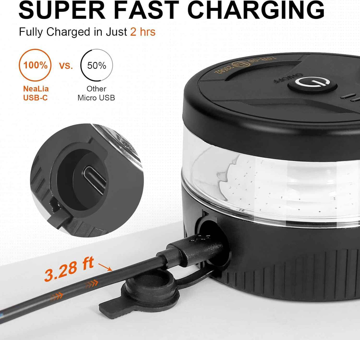 Magnetic Wireless Beacon Light, USB-C Rechargeable Safety Beacon Gift for Truck Drivers and Fleet Owners, IP67 Portable Strobe