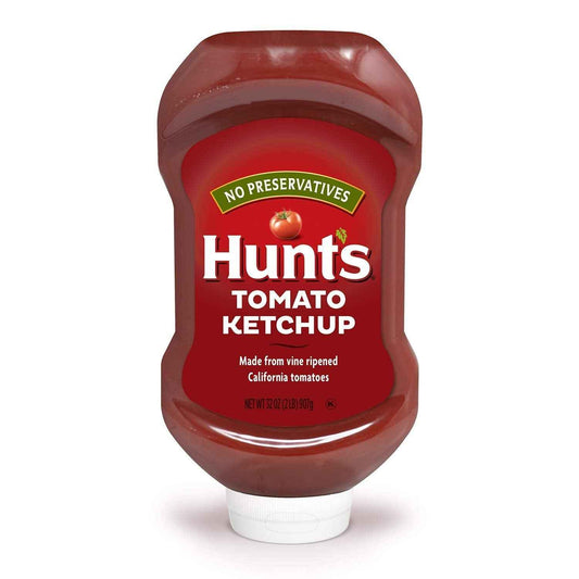 Hunt's Tomato Ketchup Squeeze Bottle 32 oz – Picnic and Tailgate Condiment for Burger and Hot Dog Cookouts