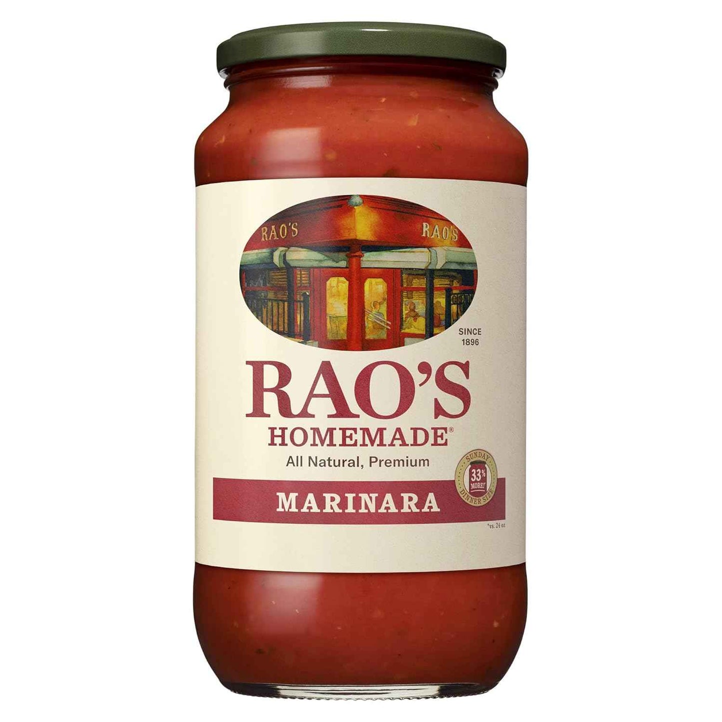 Rao's Homemade Marinara – Imported Italian Tomato Sauce in 24 oz Glass Jar, Slow-Simmered Luxury for Gourmet Entertaining and Pasta Nights