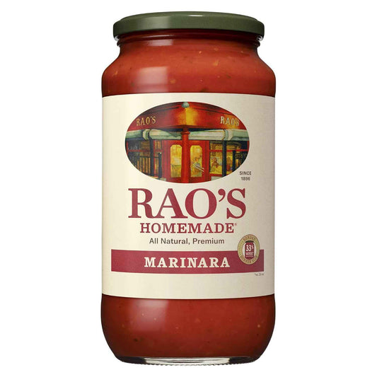 Rao's Homemade Marinara – Imported Italian Tomato Sauce in 24 oz Glass Jar, Slow-Simmered Luxury for Gourmet Entertaining and Pasta Nights
