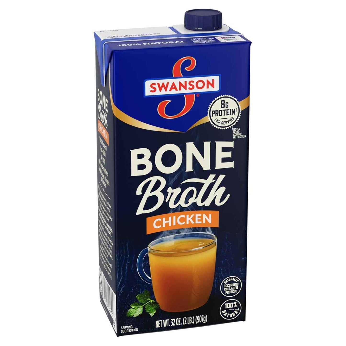 Swanson Chicken Bone Broth – 32 oz Clean-Label Staple for Intentional Home Cooking