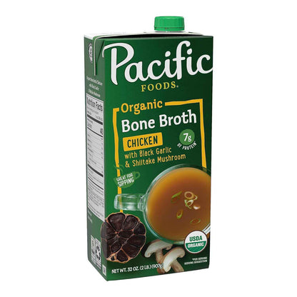 Pacific Foods Organic Unsalted Chicken Bone Broth – Thoughtful Wellness Gift for Mom and Health-Conscious Friends