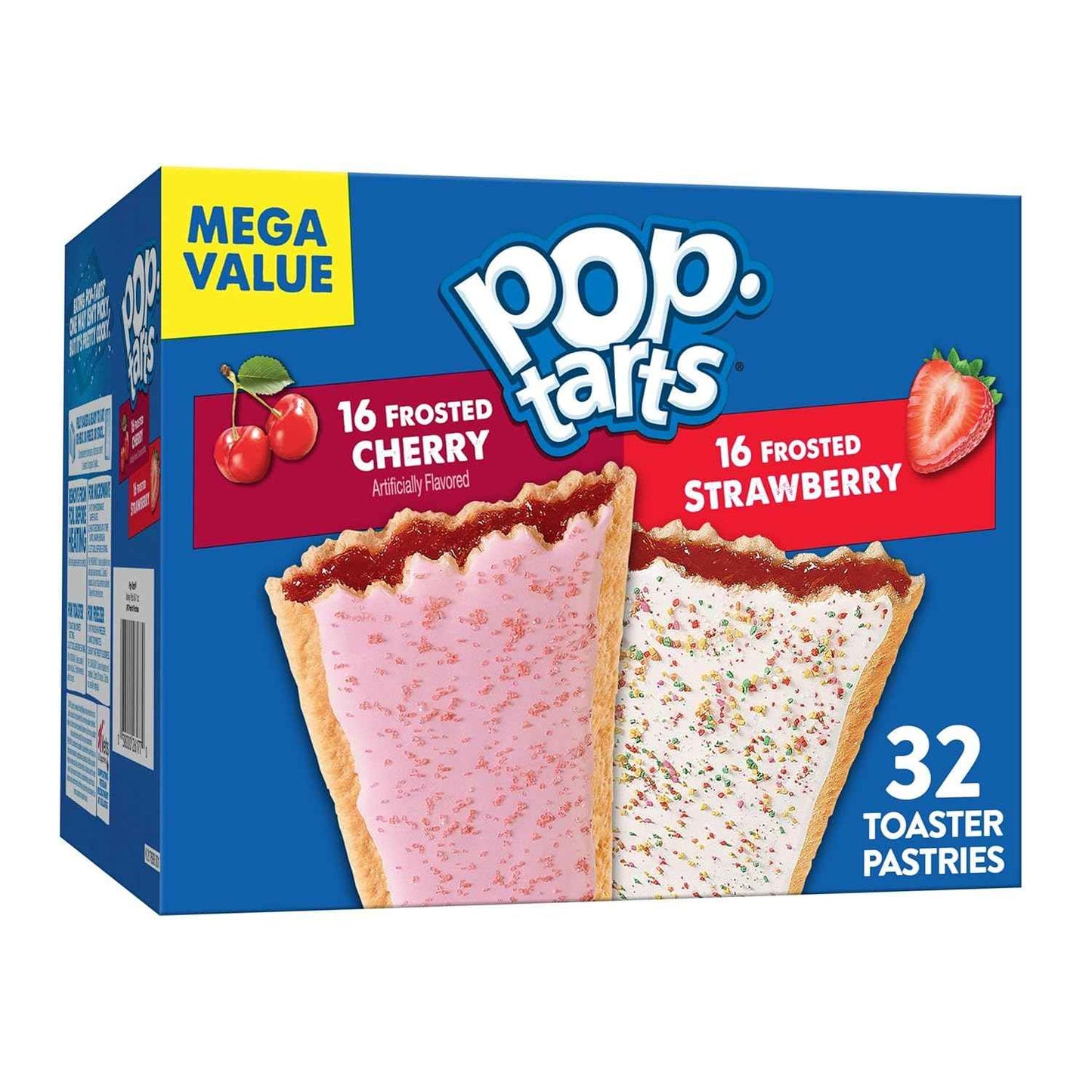 Kellogg's Pop-Tarts Variety Pack – Grab-and-Go Pastry for Road Trips and Hotel Nights, 32 Individually Wrapped Ct