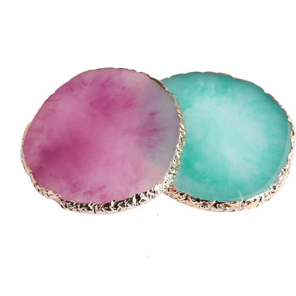 2_Pcs_Resin_Nail_Art_Palette,_Nail_Art_Painting_Palettes_Gold_Edge_Nail_Holder_Nail_Art_Display_Board