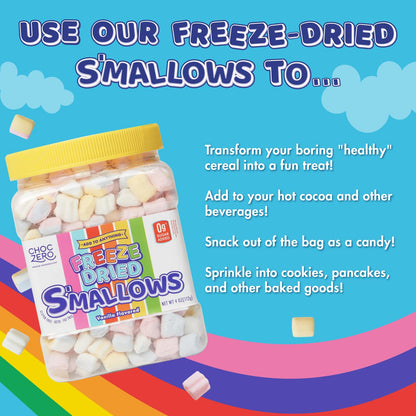 ChocZero_Freeze_Dried_Marshmallow_Bits_-_Zero_Sugar_Marshmallows_-_Keto,_Fun_Shapes,_Baking,_Ice_Cream_and_Cereal_Topping_-_4_Ounces