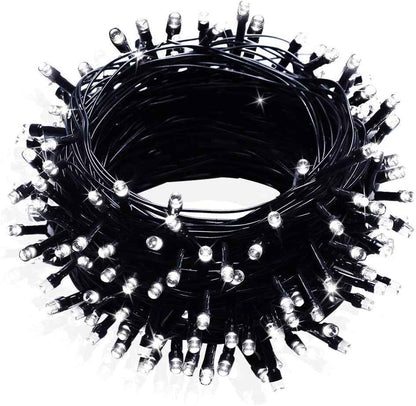 FULLBELL Gothic String Lights 33ft 100 LED Black Wire – Moody Bedroom & Living Room Decor with 8 Modes & Memory Function