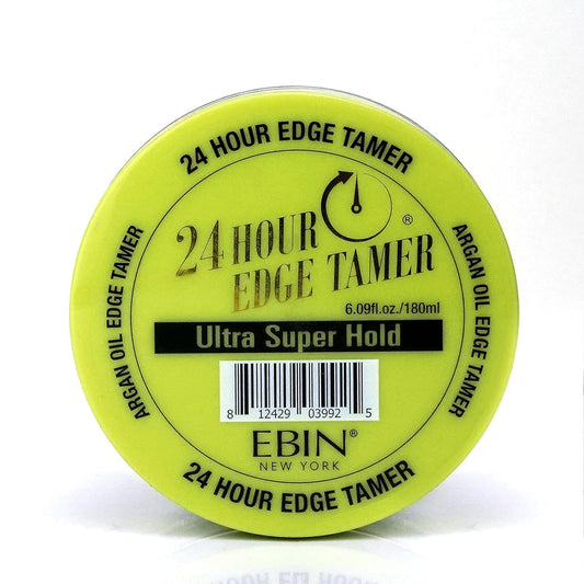 EBIN_New_York_24_Hour_Edge_Tamer_Ultra_Super_Hold_6.34_fl.oz/180ml_-_Strong_Edge_Control_Gel,_Argan_&_Castor_Oil_for_Hair_Care_and_Comfort