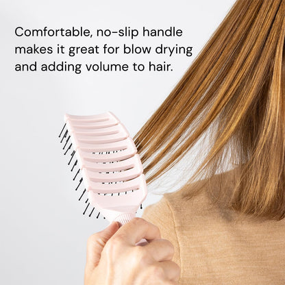 L'ANGE_HAIR_Siena_Wide_Curved_Vented_Hair_Brush_|_Detangle_with_Nylon_Bristles_Best_for_Tangles_and_Knots_Ideal_Men_Women_Brushes