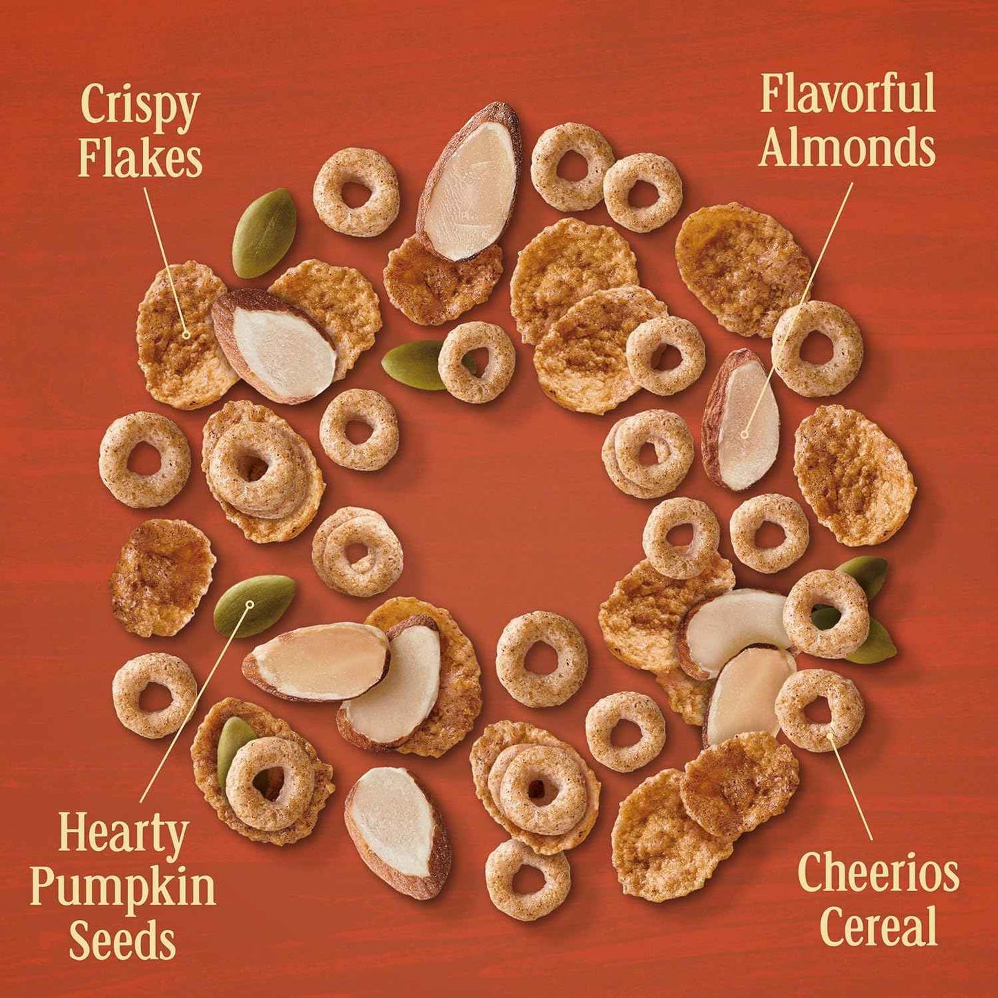 Cheerios Hearty Nut Medley Maple Cinnamon – Better-for-You Cereal Swap for Heart-Conscious Homes, 13 Vitamins and Minerals, 20 oz