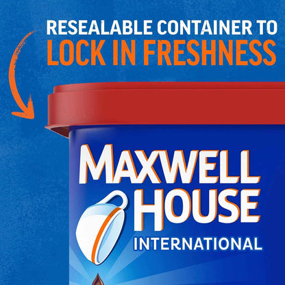 Maxwell House International Instant Coffee – Streamlined Coffee Solution for Small Spaces, French Vanilla, 9 oz