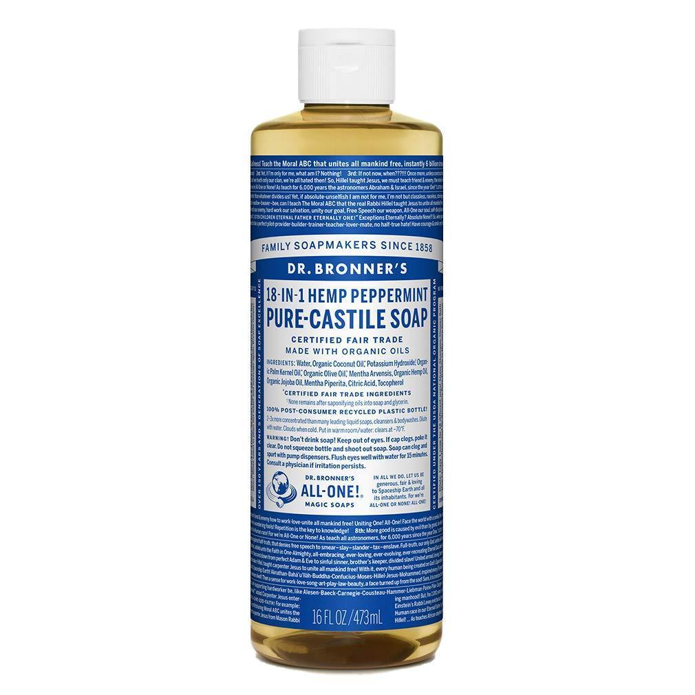 Dr._Bronner's_Pure-Castile_Soap_-_Peppermint_16oz,_Organic_Oils,_Vegan,_Non-GMO,_18-in-1_Uses:_Face,_Body,_Hair,_Laundry,_Pets,_Dishes