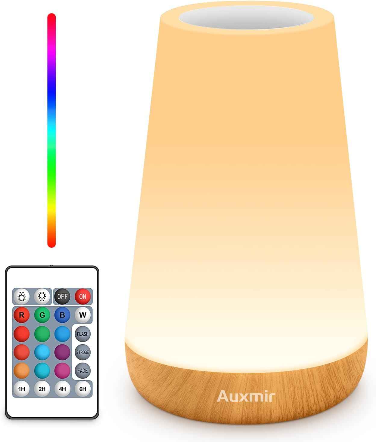Auxmir Toddler Night Light – Rechargeable Cordless Baby Lamp with Dimmable Glow and 360° Touch Control for Nursery and Playroom