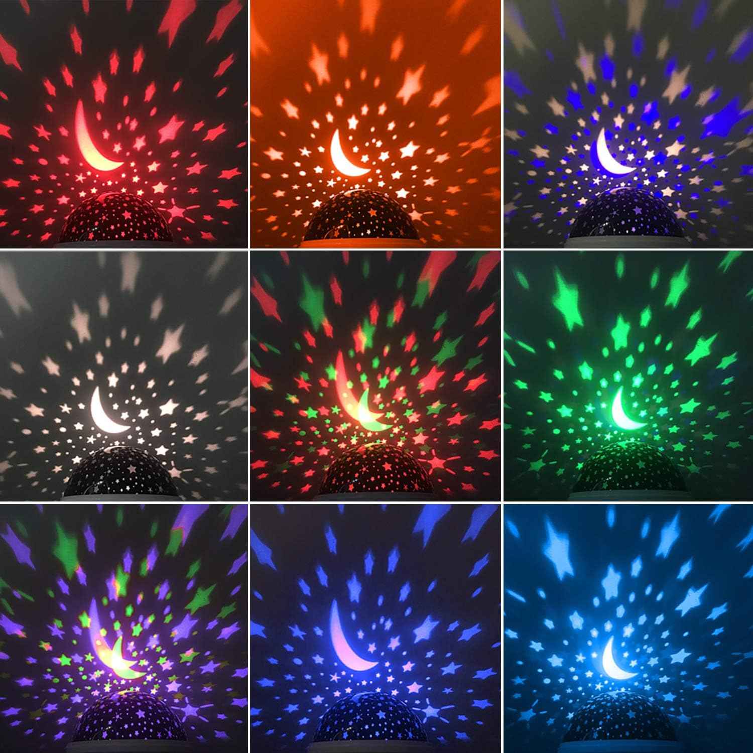 StarryBeam Nebula Star Projector – Modern Bedroom Decor Accent Lamp, 360° Rotating Galaxy Light for Living Room and Dining Area, 5 Finishes