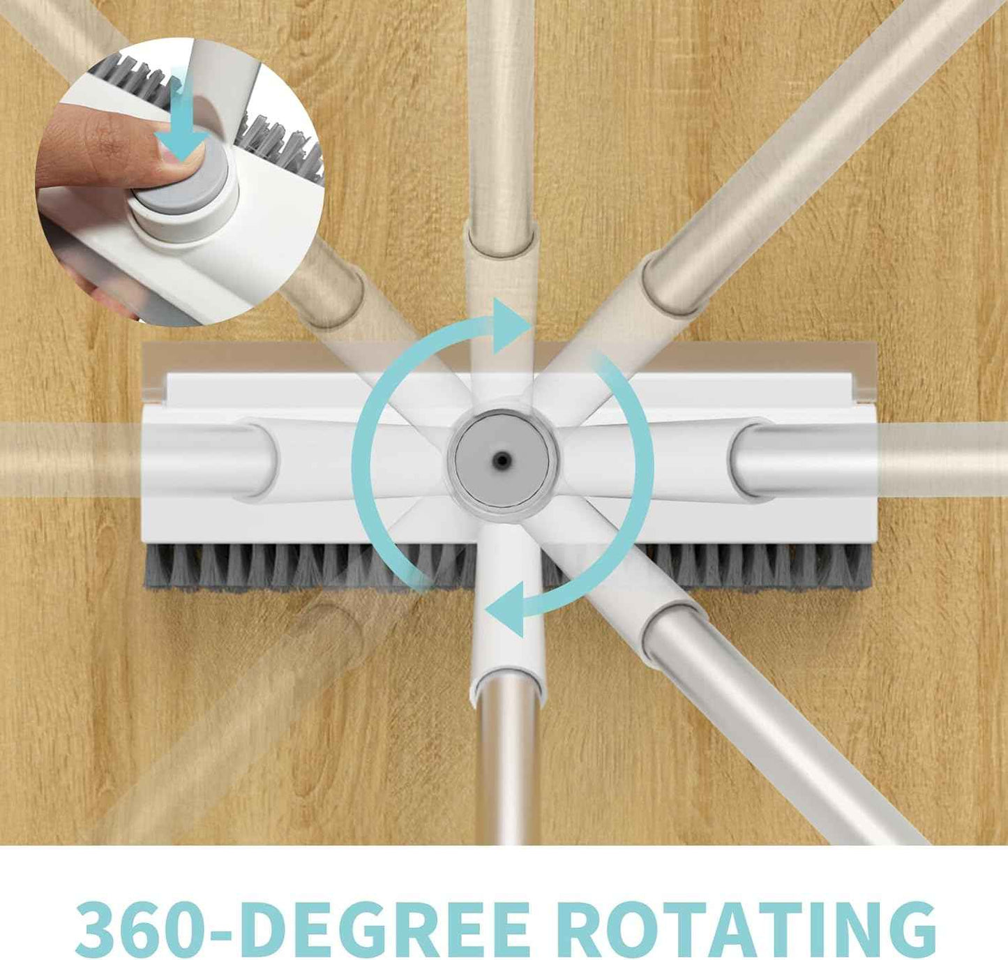[Brand] 3-in-1 Scrub Brush with Extendable Handle – Patio and Pool Deck Cleaner for Outdoor Surfaces