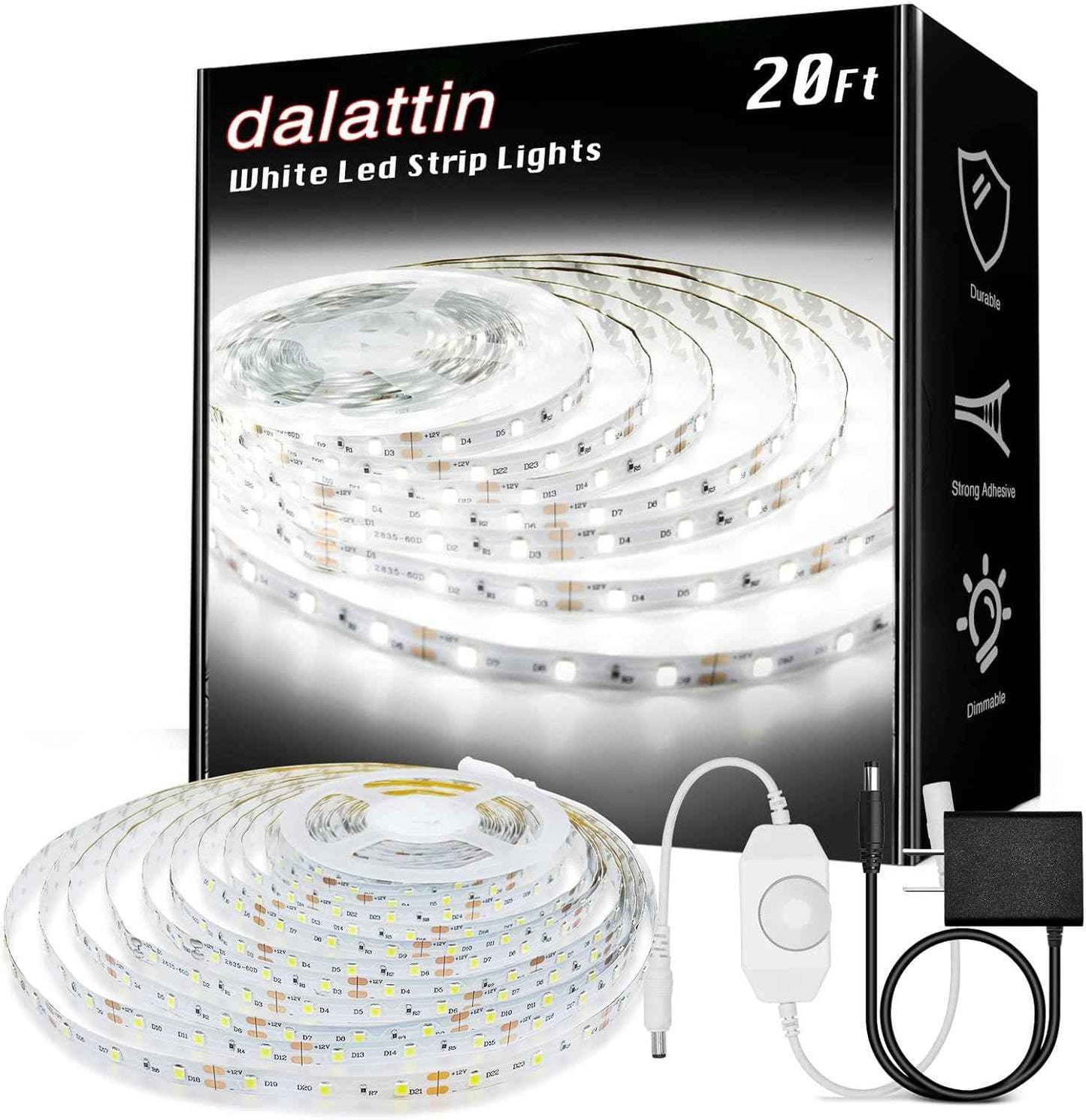 dalattin LED Strip Lights – Cool to Touch 24V Tape Light Safe for Kids and Pets, Dimmable