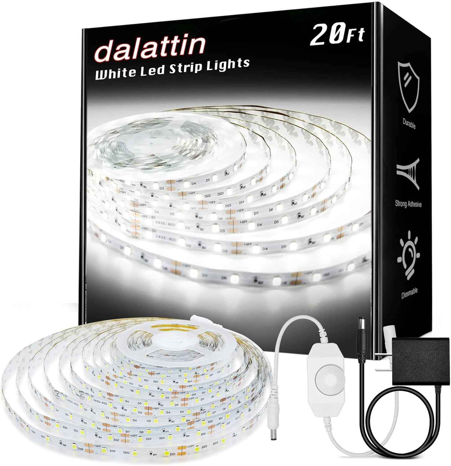 dalattin LED Strip Lights – Cool to Touch 24V Tape Light Safe for Kids and Pets, Dimmable