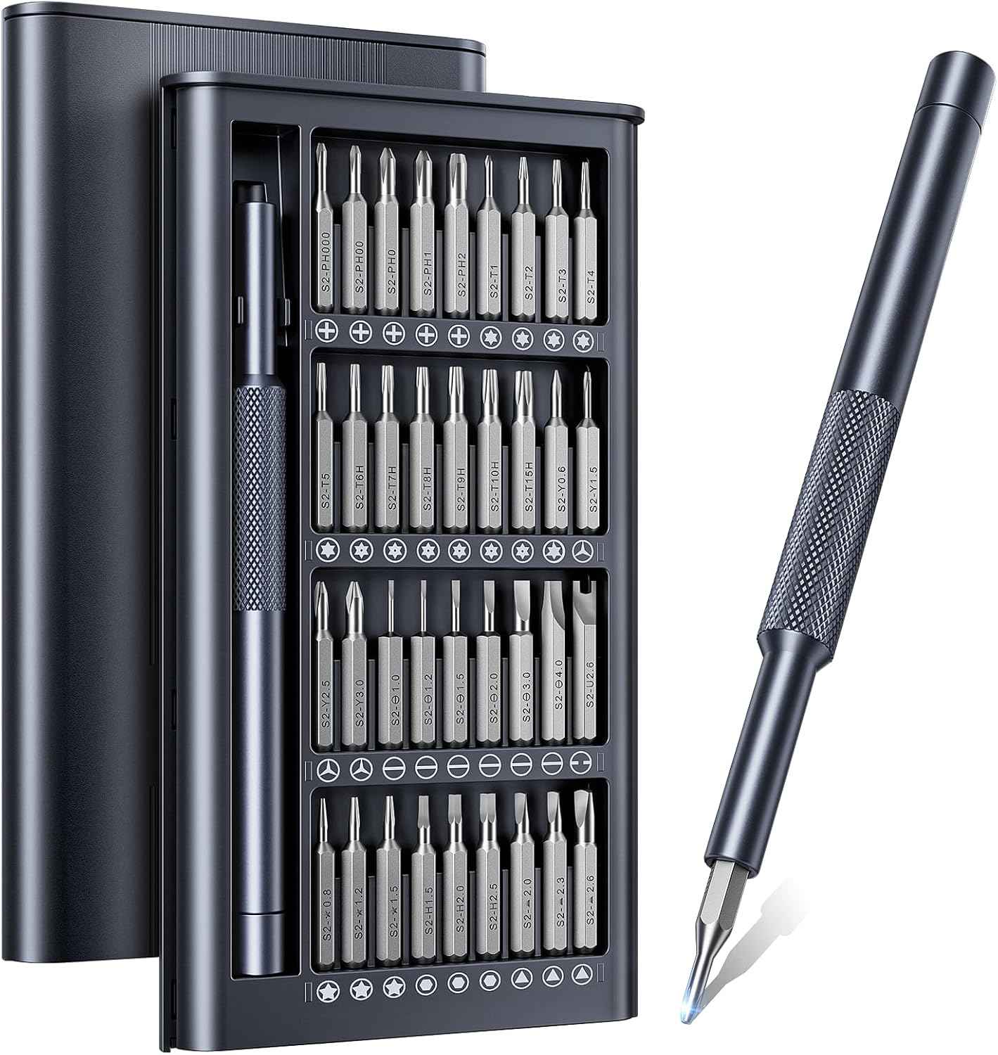 Wesdut 37-in-1 Mini Precision Screwdriver Set – Magnetic Screw Retention to Prevent Lost Screws Inside Devices