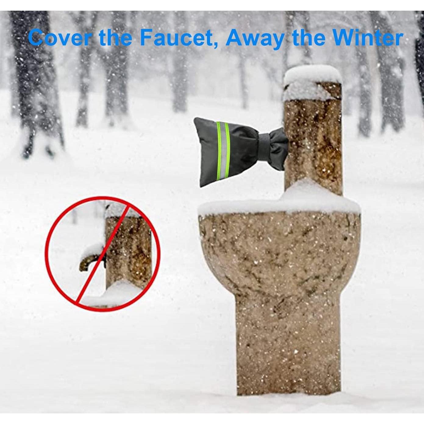 Outdoor_Faucet_Covers_for_Winter_Freeze_Protection,_Upgraded_Thicken_8.5"_H_x_6.1"_W_Outside_Faucet_Socks_for_Winter_Waterproof_Hose_Bibs_Insulated_Spigot_Cover,_4_Pack_Reflective_Black